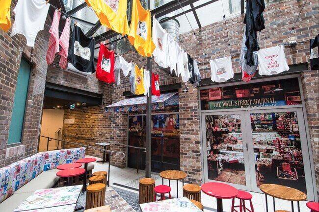 Courtyars of Veriu Central contaiing Harry's Dumpling House