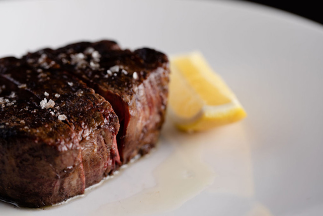 rockpool steak with lemon