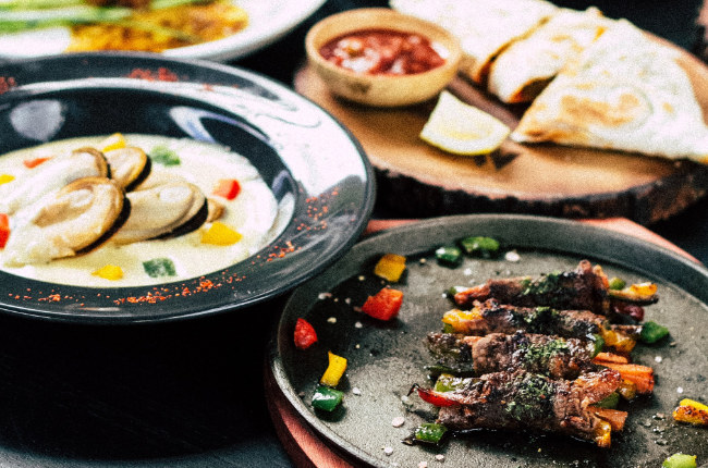 plates of delicious Mexican food