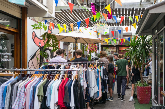 a stunning selection of clothing stalls at valley laneway markets