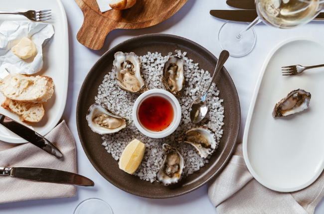 a delicious plate of oysters