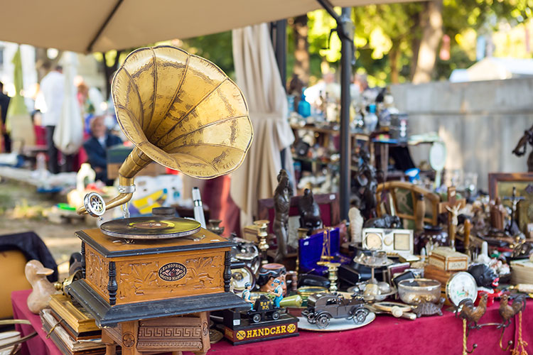 items for sale at the trash and treasure market
