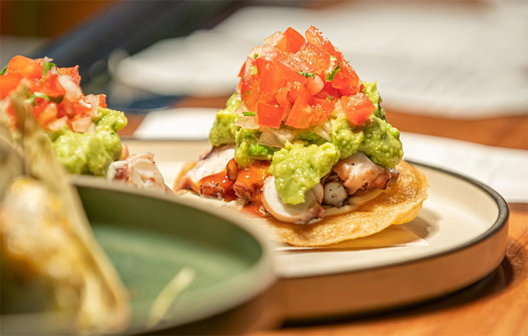 fresh ingredients on tacos