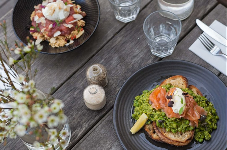 two dishes on a coffee table
